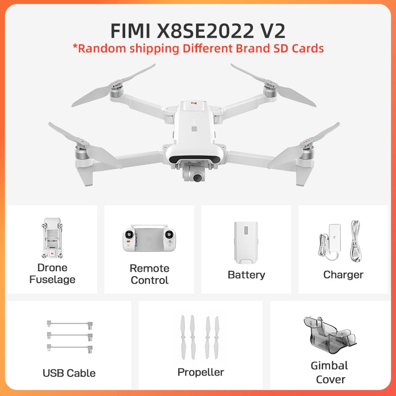 FIMI X8SE 2022 Drone with Camera Quadcopter RC Helicopter professional 3-axis Gimbal 4K Camera GPS Drone Quadcopter RTF x8 drone