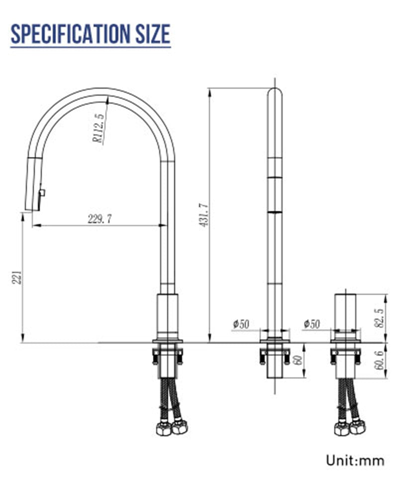 Modern Kitchen Faucet Brsuh Matt Brass Material Kitchen Sink Faucet Kitchen Product Kitchen Sink Mixer Tap