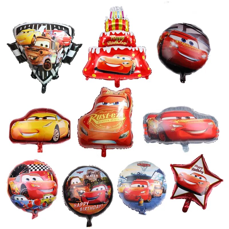 McQueen Car Foil Balloon Disney Birthday Party Decoration Kids Favors Toys baby shower balloon Home Decor Racing Cars Globos