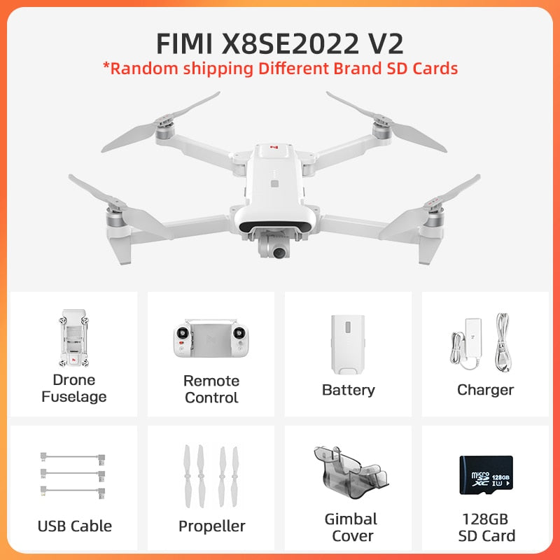 FIMI X8SE 2022 Drone with Camera Quadcopter RC Helicopter professional 3-axis Gimbal 4K Camera GPS Drone Quadcopter RTF x8 drone