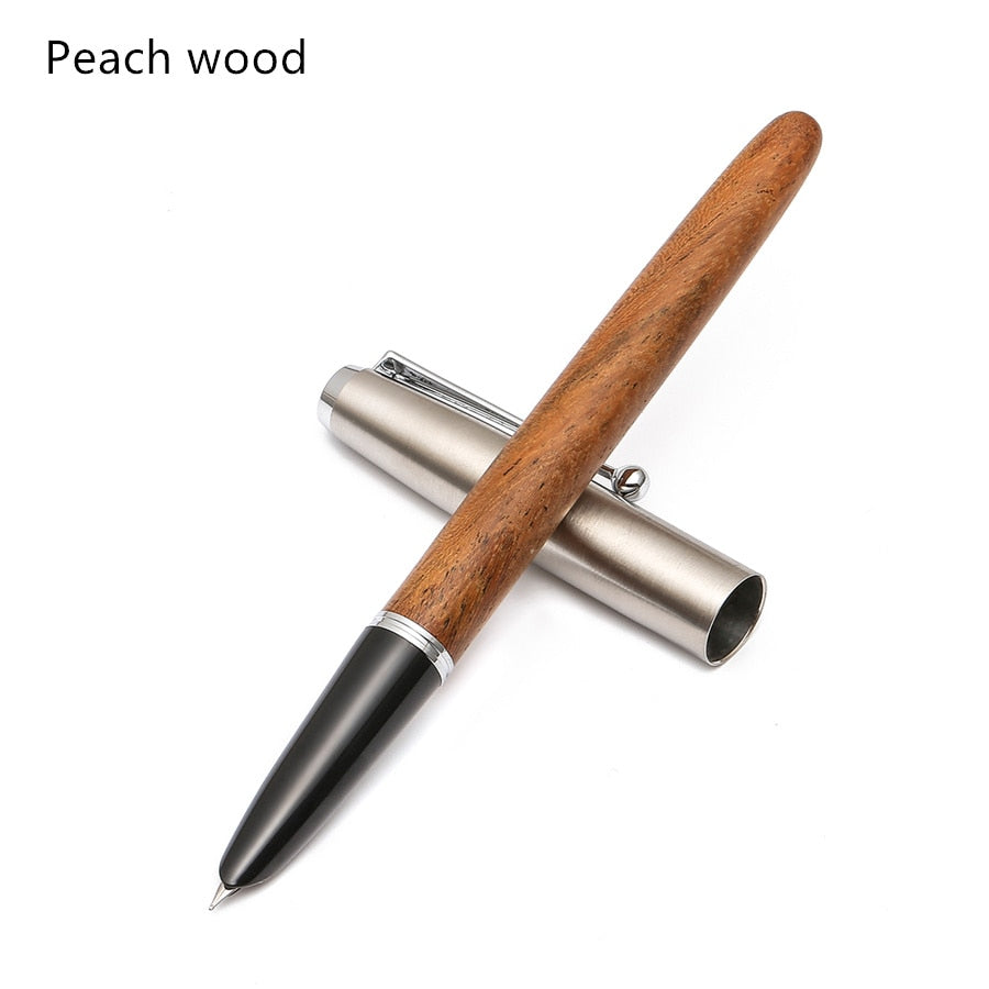 Remastered Classic Wood Fountain Pen 0.38mm Extra Fine Nib Calligraphy Pens Jinhao 51A Stationery Office School Supplies A6994