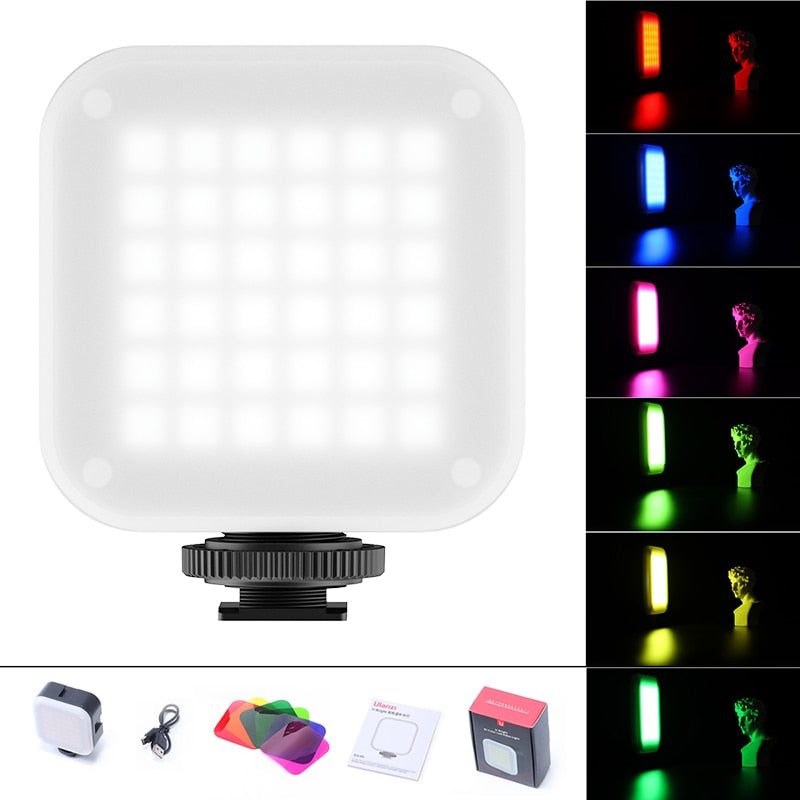 Ulanzi VL49 6W Mini LED Video Office Light 2000mAh 5500K Zoom Lighting Photographic Lighting U Bright Vlog Fill Light