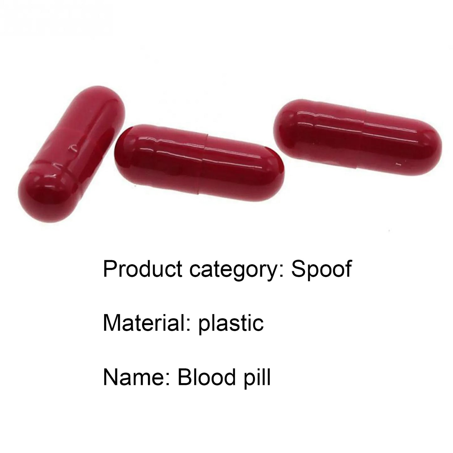 3Pcs/Box Halloween Fake Blood Pills Vampire Capsule Horror Funny Realistic Liquid Fake Blood Pills Capsules Halloween Prop