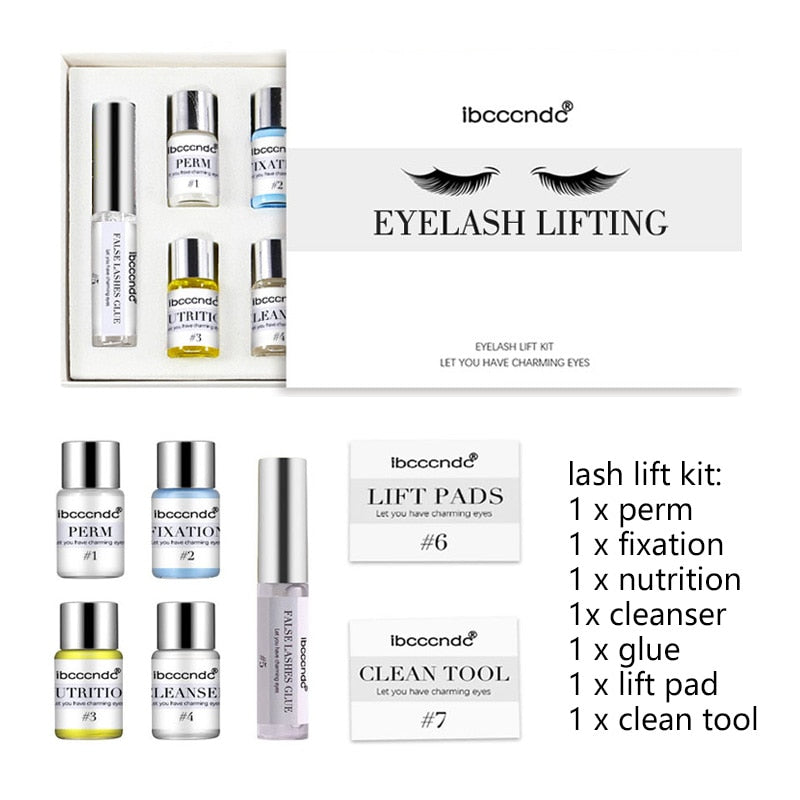 Professional Lash Lift Kit Eyelash Perming Kit for Eyelash Perm with Rods Glue Salon Home Use Lash Lifting Tools