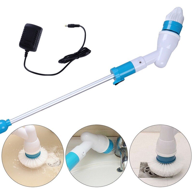 Kitchen Cleaning Tools Multifunctional Wireless Rechargeable Long-handle Retractable Waterproof Electric Cleaning Brush