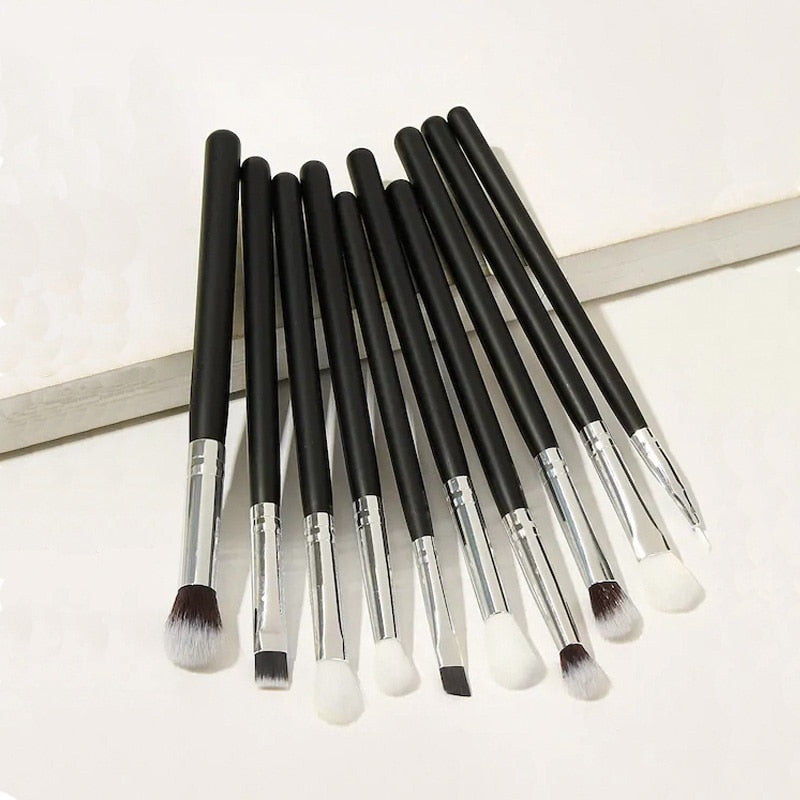 RANCAI10/15pcs High Quality  Makeup Brushes Set Beauty Powder Eyebrochas Eyeshadow Brush Complete Kit Cosmetics Tools