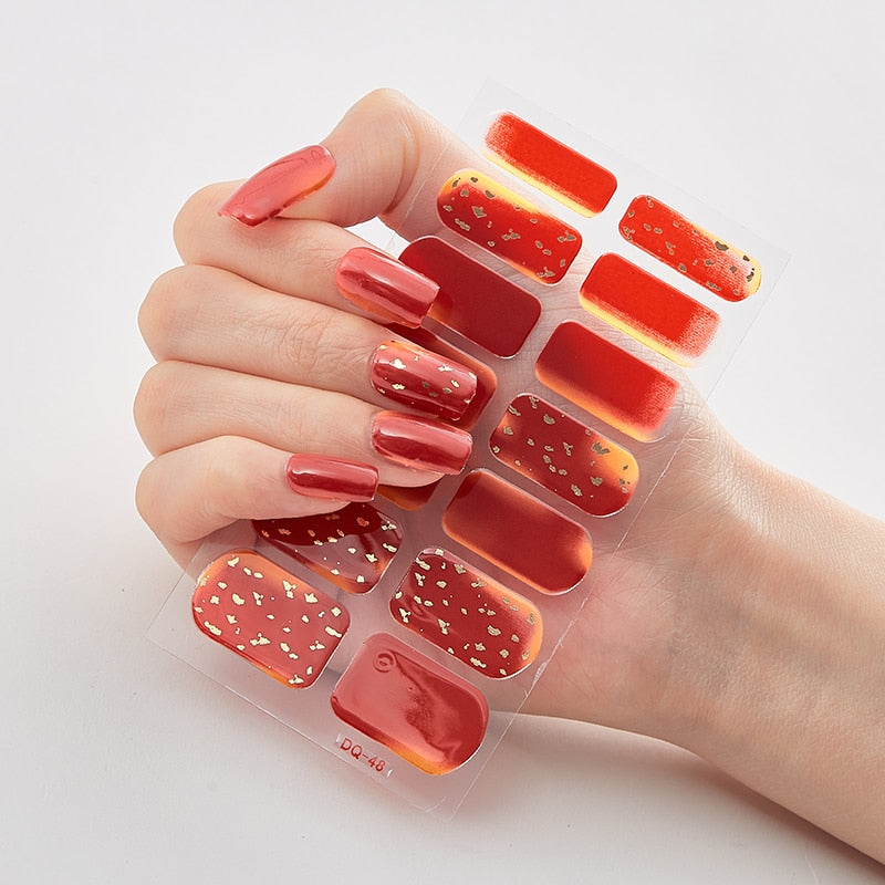 Full Cover Nail Stickers Designer Nail Decals Fashion Five Sorts 0f Nail Stickers  Nail Sticker set Nail Decoration Nail Strips