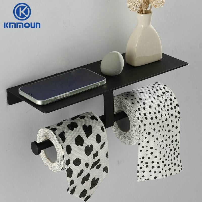 Black / White Bathroom Shelf Shampoo Holder Kitchen Storage Rack Bathroom Hardware Space Aluminum Shower Room Accessory