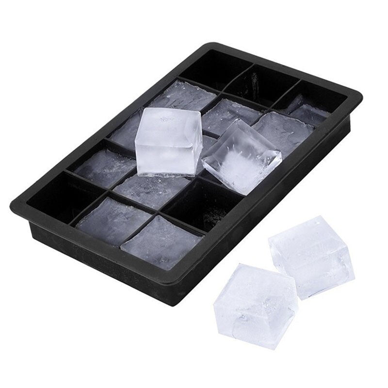 Silicone Ice Tray Ball Maker Form Frozen Mold Ice Cube Popsicle Maker Kitchen Moulds Black