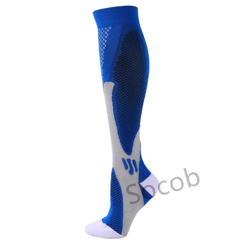 Compression Socks Football Socks Running Outdoor Sports  Crossfit Flight Travel Nurses Men WomenCompression Stockings