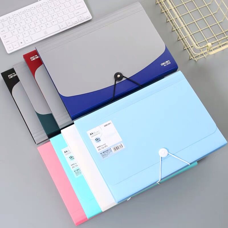 12 Layer A4 Multilayer Desk File Folder Expanding Bag Document Paper Storage Organizer Case School Office Stationery