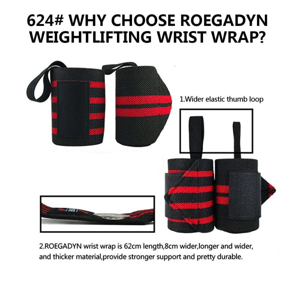 Fitness Wrist Warps Weightlifting Wristband Elastic Wrist Wraps Bandage Gym Crossfit Fitness Wrist Support Brace Straps