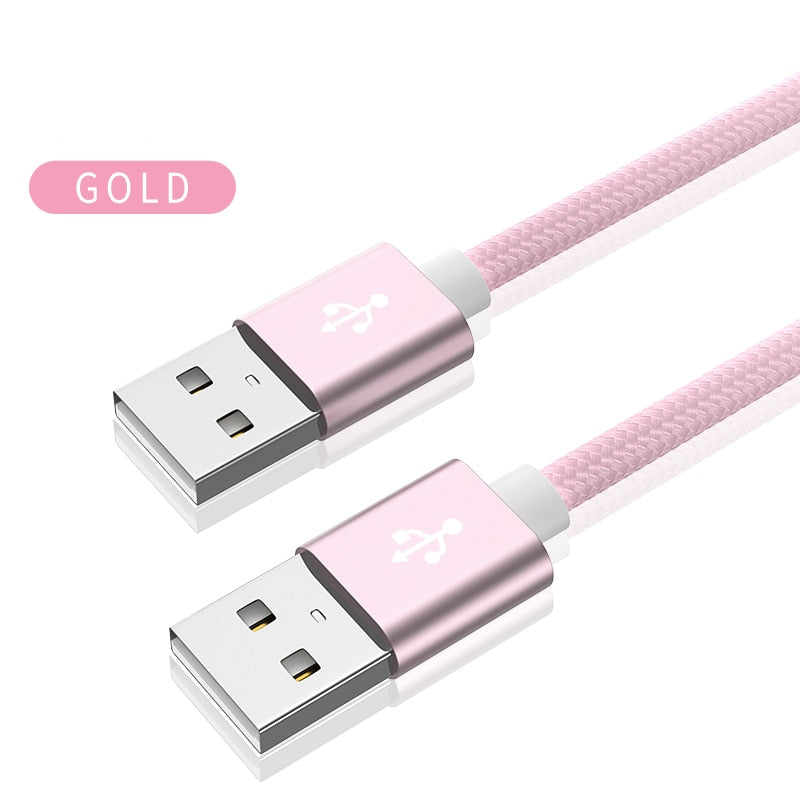 Kebiss Weave USB to USB Extension Cable Type A Male to Male USB Extender for Radiator Hard Disk Webcom Camera USB Cable Extens