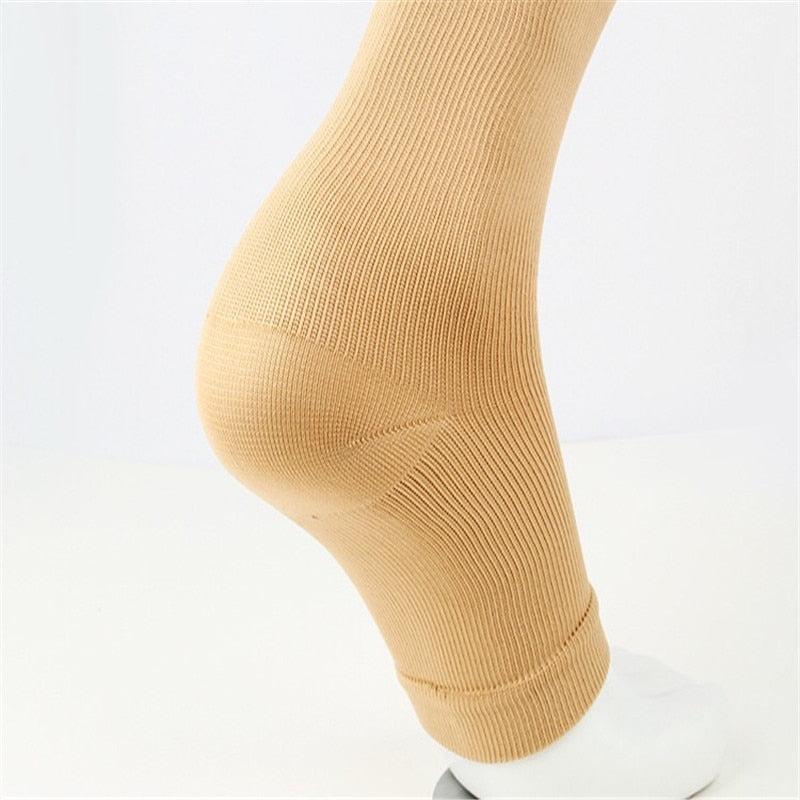 High Elastic Compression Zip Stockings Professional Leg Protection Long Stockings for Men and Women