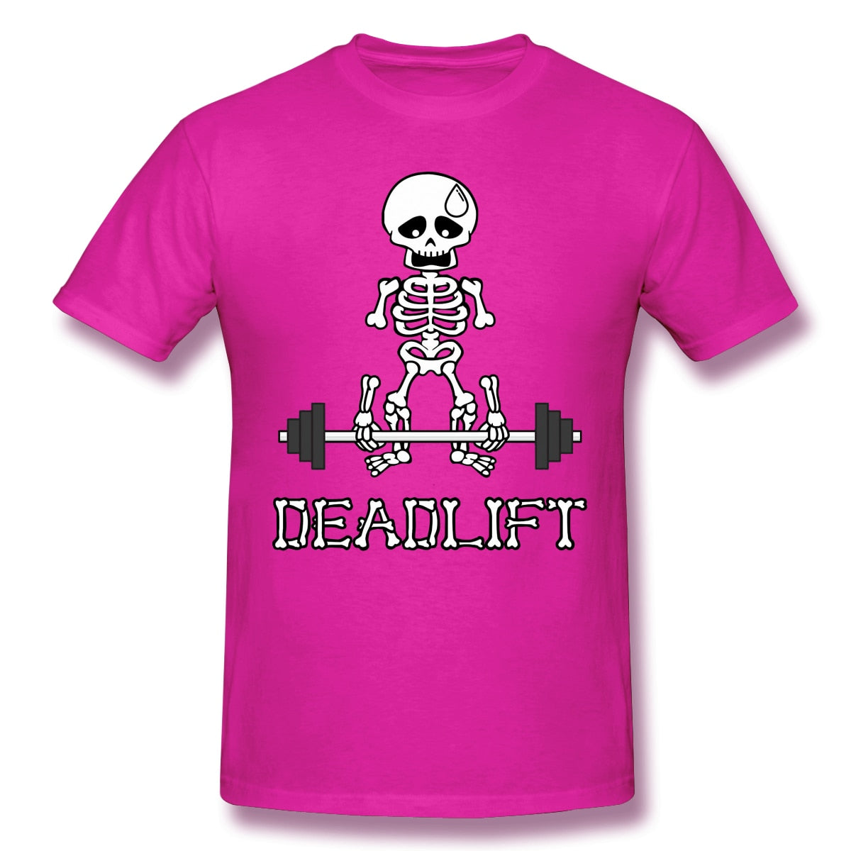 Deadlift Classic Print Cotton T-Shirt Bodybuilding Pumping GYM Muscle Training Crossfit For Men Fashion Streetwear