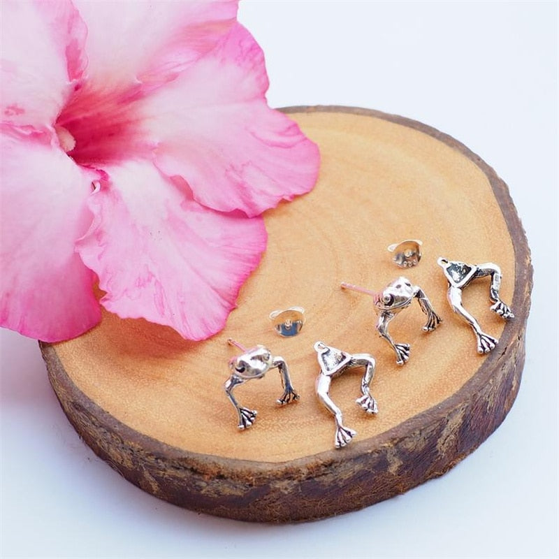 Cute Frog Earrings - Animal - Stud Earrings