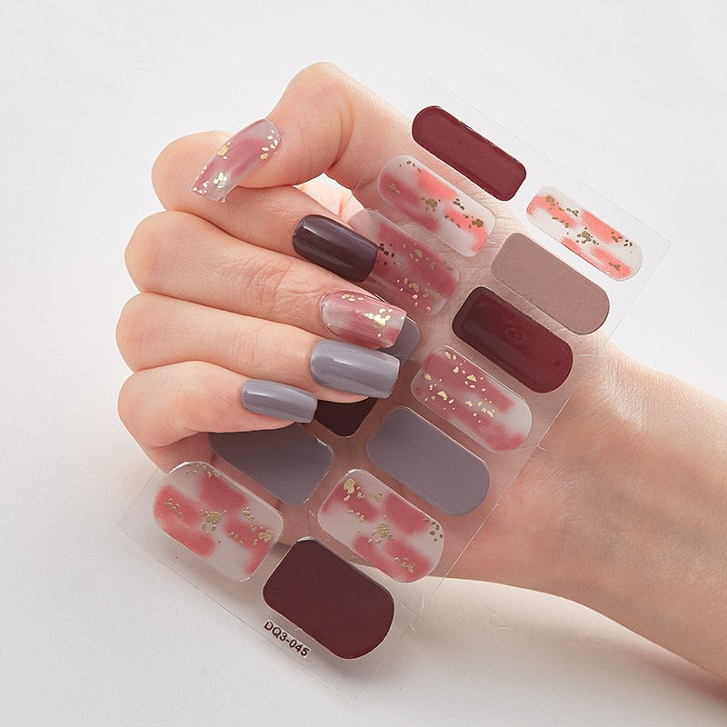 Three Sorts 0f Nail Stickers Self Adhesive Nail Sticker Nails Art Decoration Nail Designs Nails Sticker Designer Full Beauty