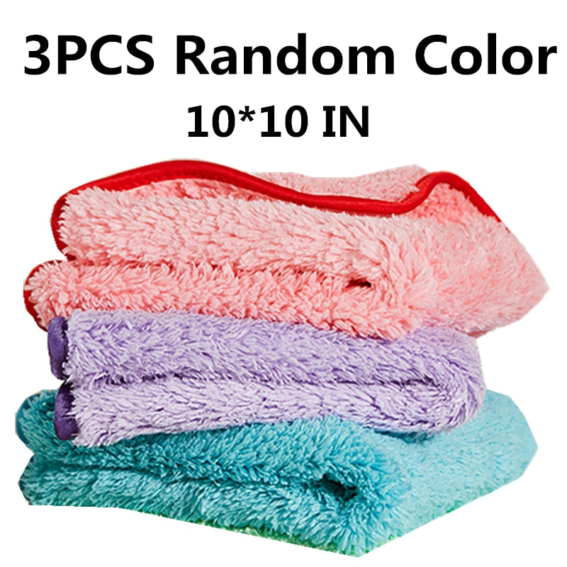 3/4PCS Plush Microfiber cloth household cleaning cloth better than cotton kitchen towels micro fiber towel kitchen towel thick