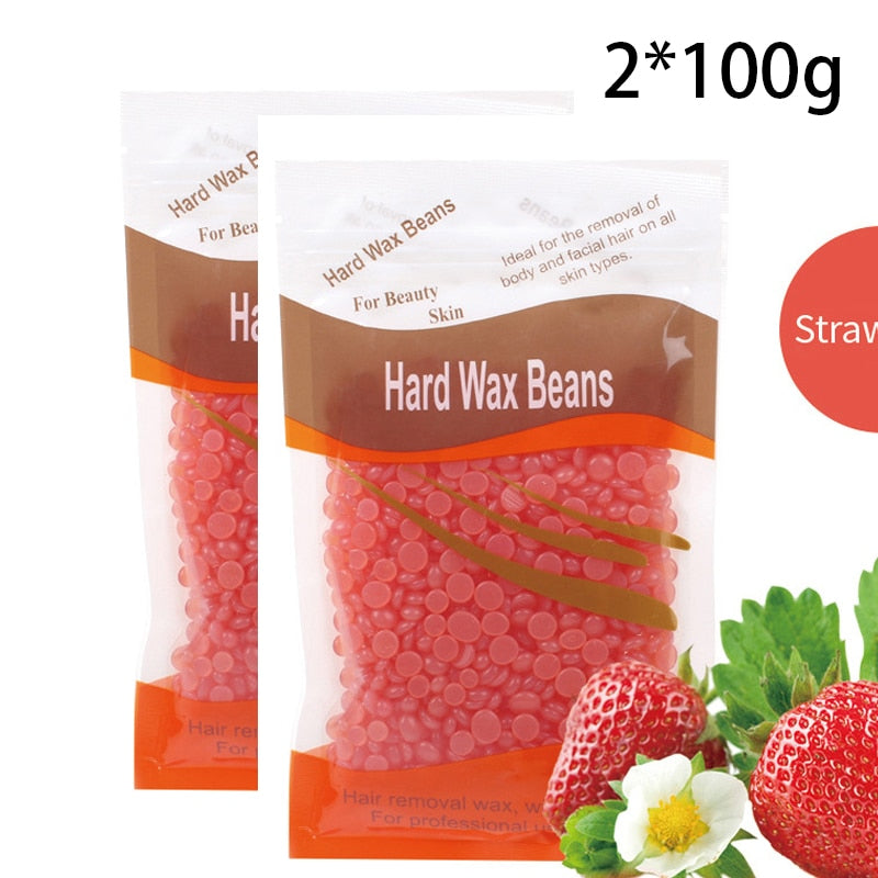 Aloe Wax Beans Honey Fragrance Hair Removal Wax Bean Hot Film Solid Particles Depilatory Leg Armpit Hair for Body Beauty2/3*100g