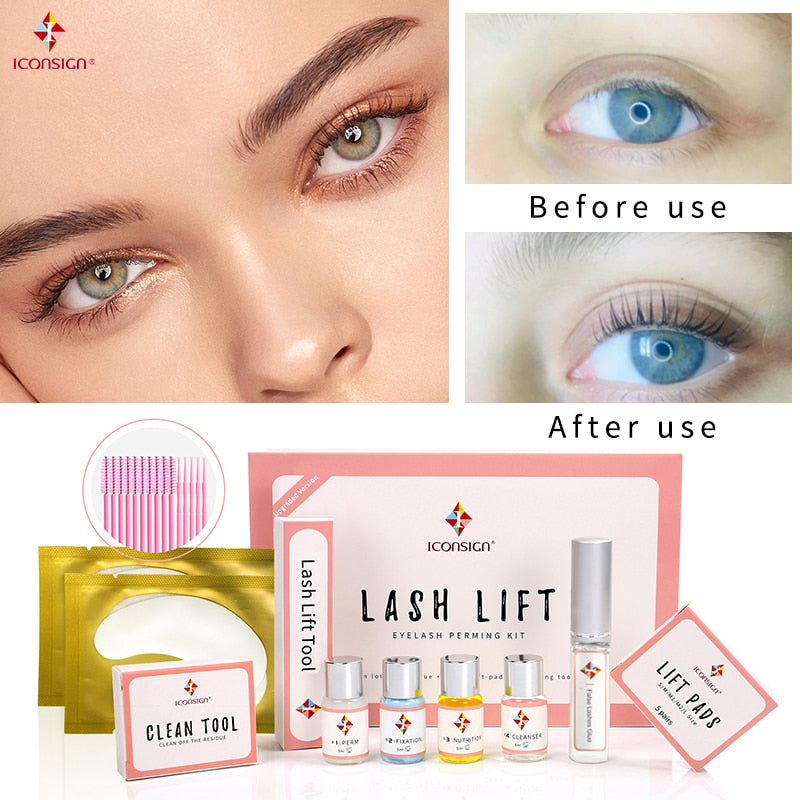 ICONSIGN Lash Lift Kit Upgrade Version Eyelash Perm Lifting Eyelash Curl Lash Eyelash Enhancer Eye Makeup Tools