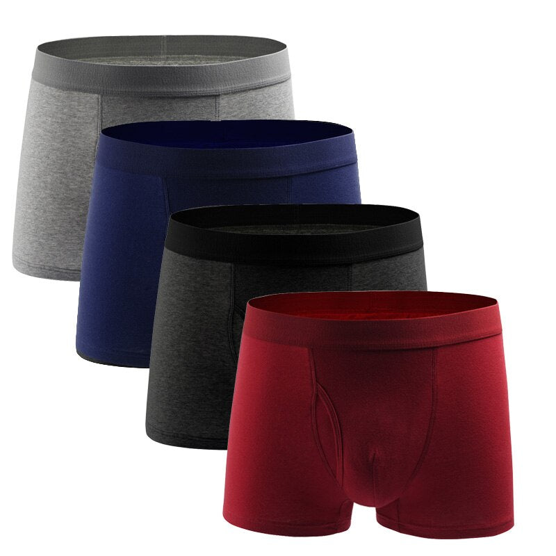 Male panties 4pcs/lot Cotton Boxers Panties Comfortable Breathable Men's Panties Underwear Trunk Brand Shorts Man Boxer