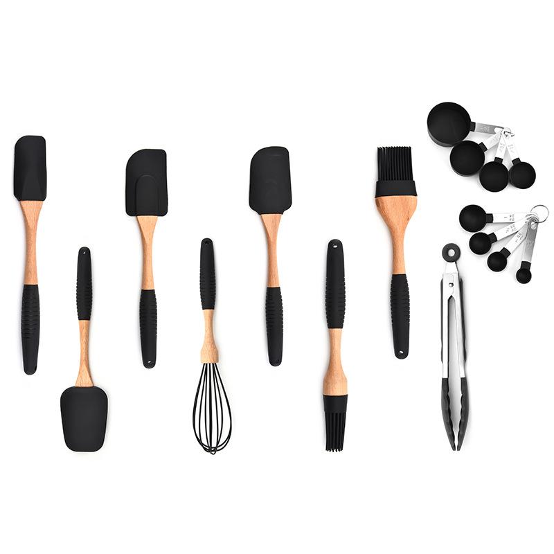 Silicone Wood Turner Spatula Brush Scraper Pasta Gloves Egg Beater Kitchen Accessories Baking Cooking Tools Kitchenware Cookware