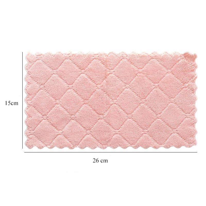 8pcs/lot Home microfiber towels for kitchen Absorbent thicker cloth for cleaning Micro fiber wipe table kitchen towel