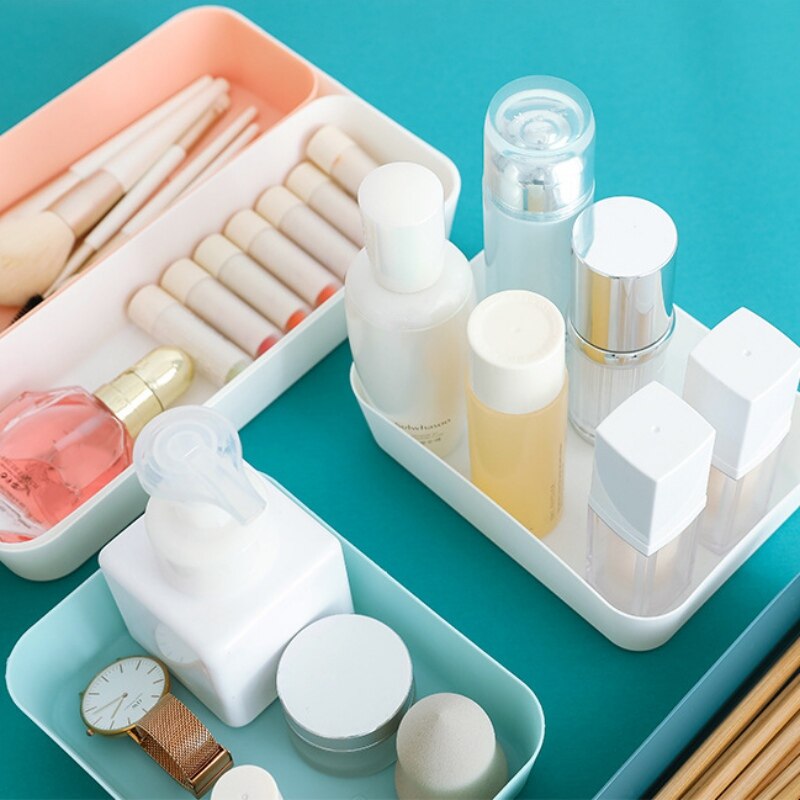 Household Convenient Storage Box Home Drawer Storage Box Kitchen Tableware Storage Organizer Tabletop Cosmetics Storage Case