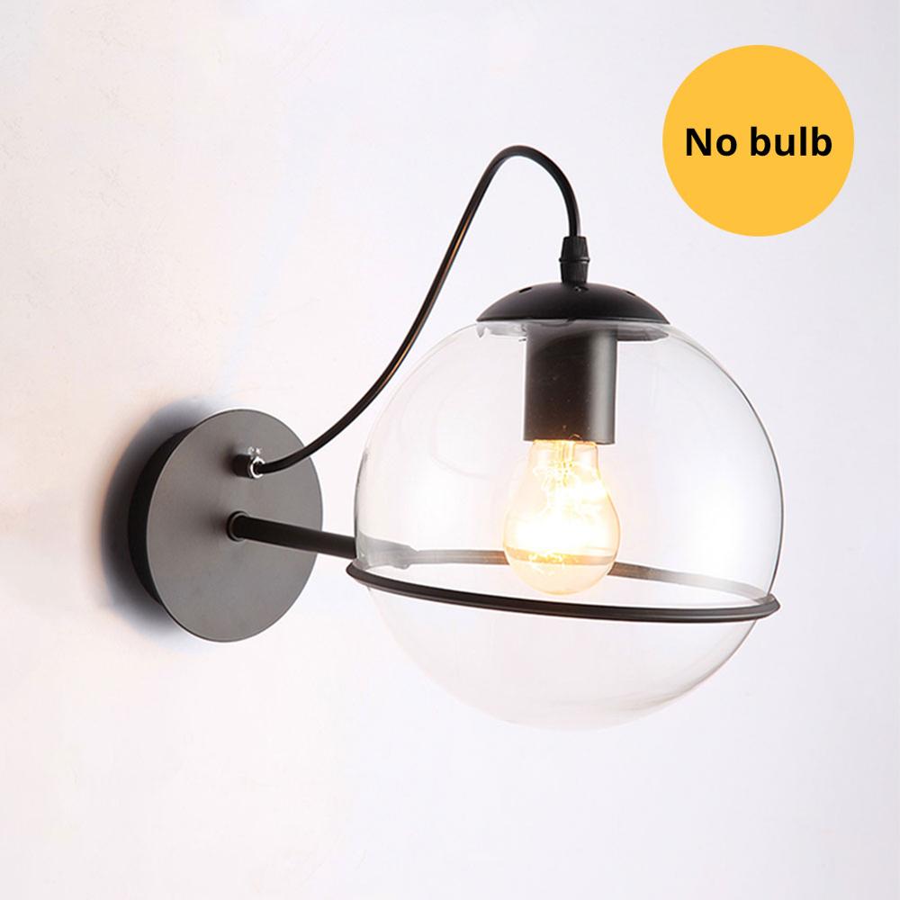 Modern Nordic Wall Light Lamp for Corridor Bedside Living Room Bedroom Iron Art Adjustable Plating E27 Base Head Sconce Fixture