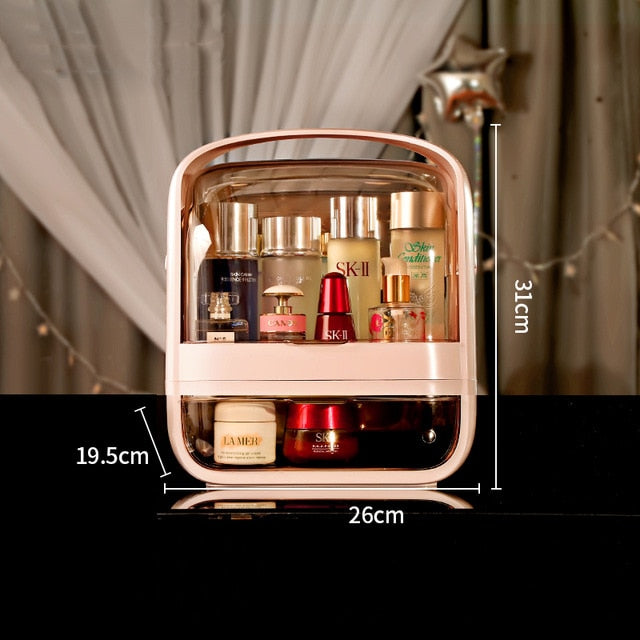 Fashion Acrylic Cosmetic Box Transparent Makeup Jewelry Drawer Home Storage Boxs Multifunctional Travel Cosmetic Organizer