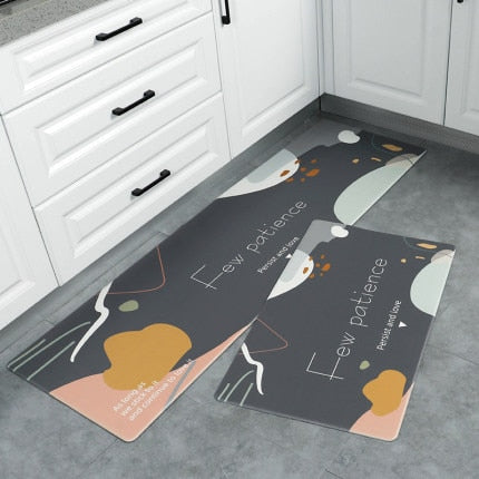 Non-slip Oil Proof  Waterproof PU PVC Carpet for living Room Modern Kitchen Mat Bedroom Rug