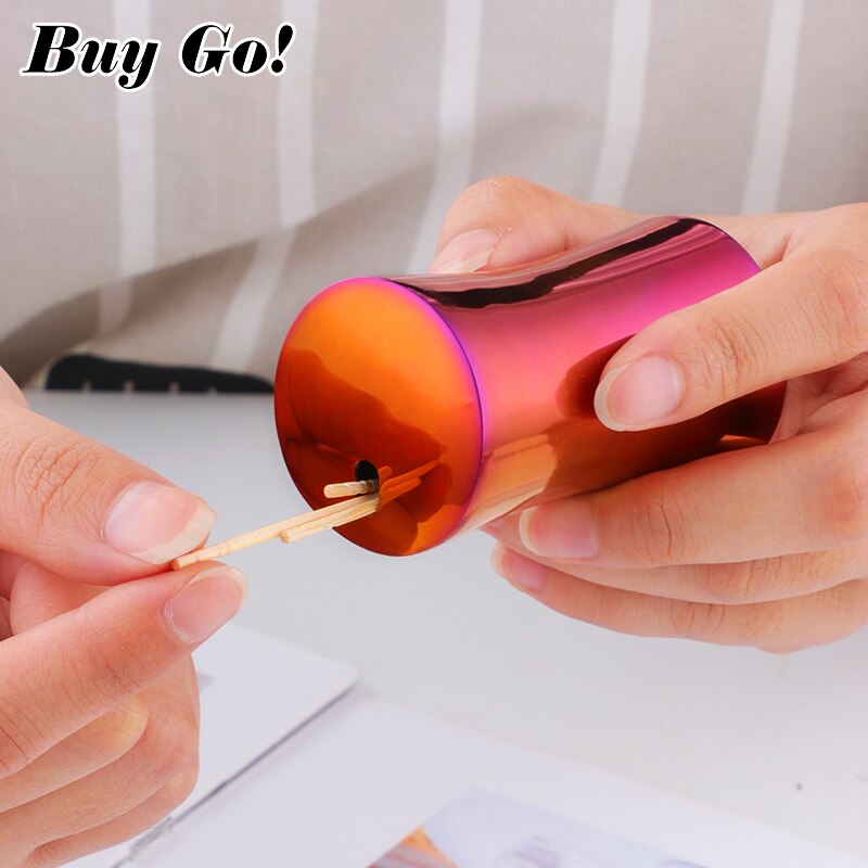 Fashion Style Y-Shaped Stainless Steel Toothpick Holder Rainbow Home Toothpick Box Table Decoration Kitchen Accessories