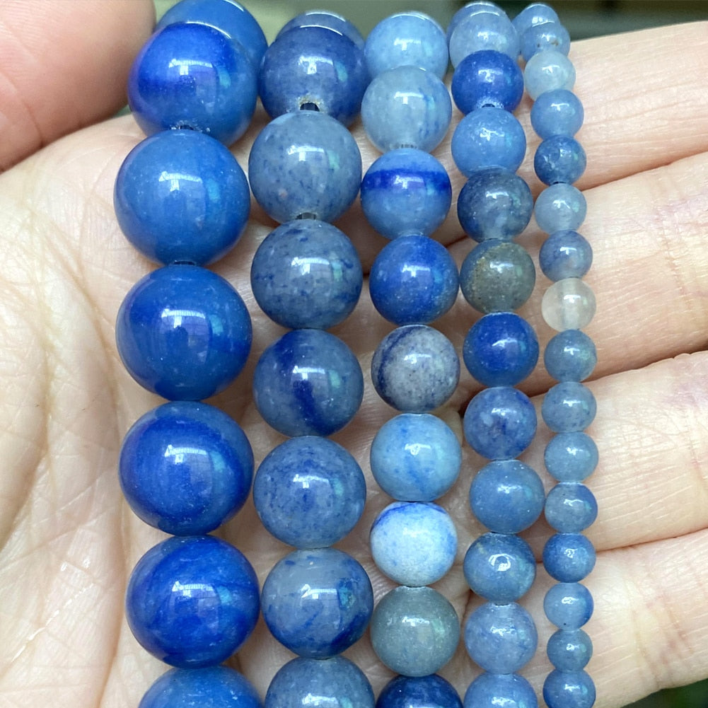 42 Style Natural Stone Beads 4 6 8 10mm Lava Amazonite Agates Amethysts Turuoqises Round Beads for Jewelry Making Diy Bracelets