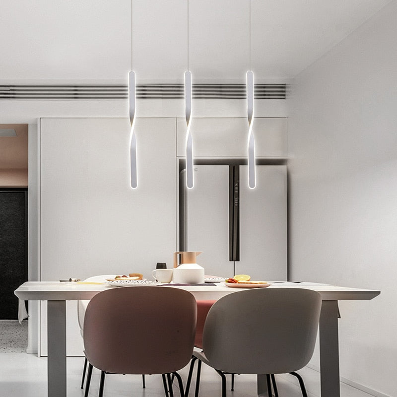 Modern Led Pendant Lights Dining Room Bedroom Bar Cafe Bedside Suspension Luminaire Decorative Modern Pendant Lamps For Ceiling