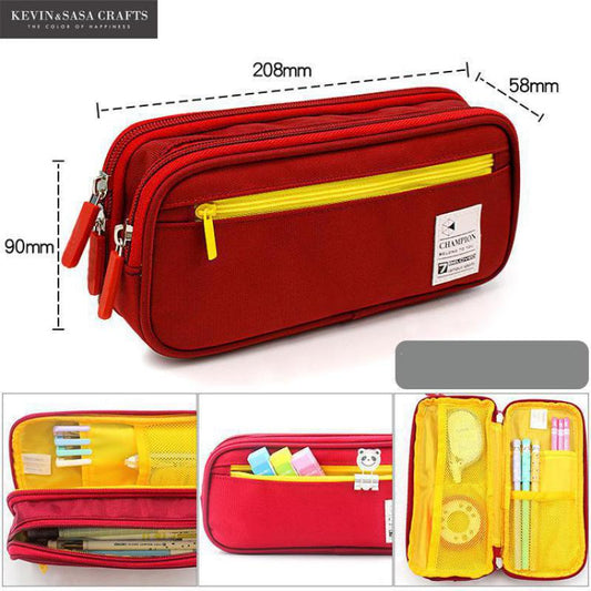 Large Capacity Pencil Case Double Layer Multifunctional Student Pencil Box For Student Girl School Stationery Supplies