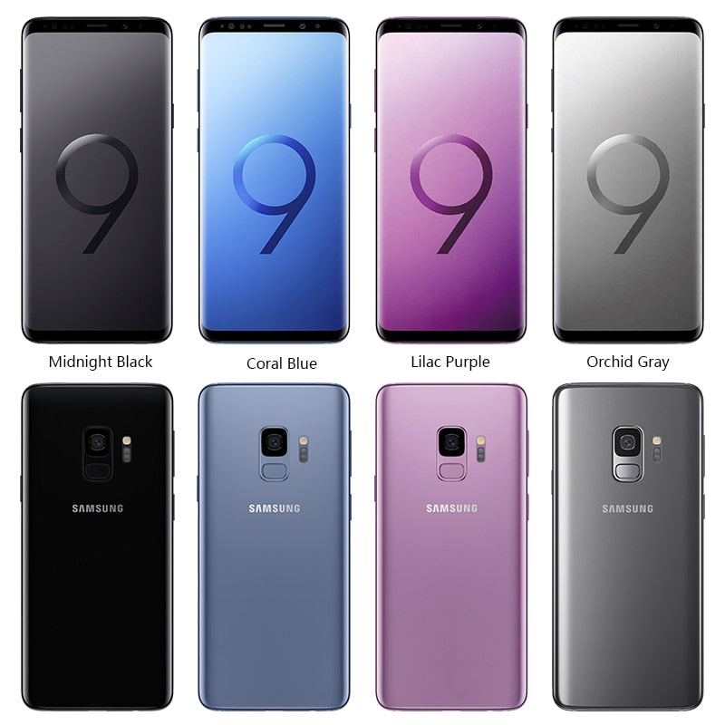 Unlocked Original Samsung Galaxy S9 Plus 6.2"  Inch Octa-Core  1Sim  Mobile Phone 64GB 12MP 3500mAh Qualcomm Smartphone LTE