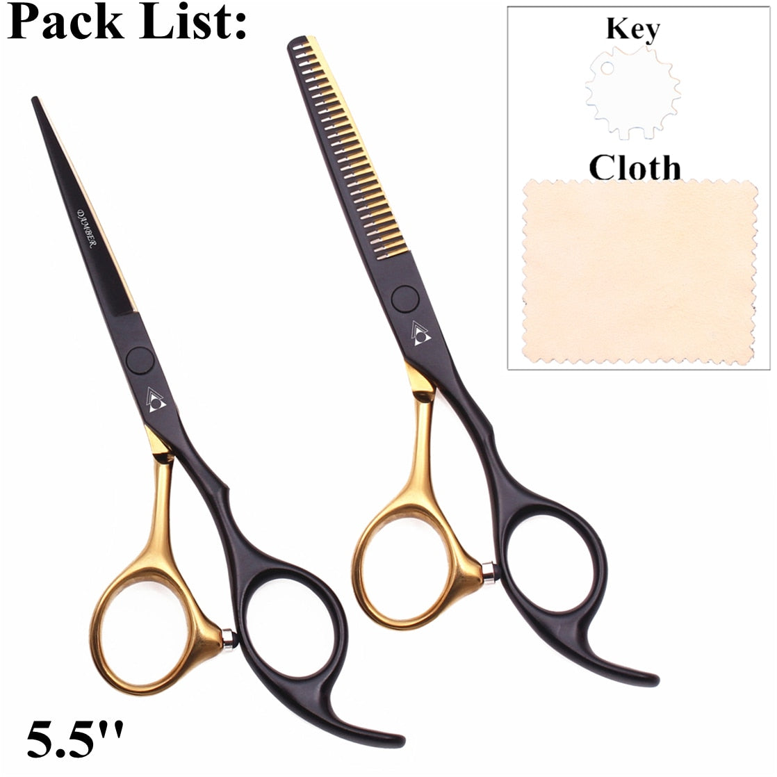 Hair Scissors 5.5 6.0 Professional Hairdressing Scissors Thinning Barber Scissor Set Hair Cutting Scissors 440C Japan Steel 888#