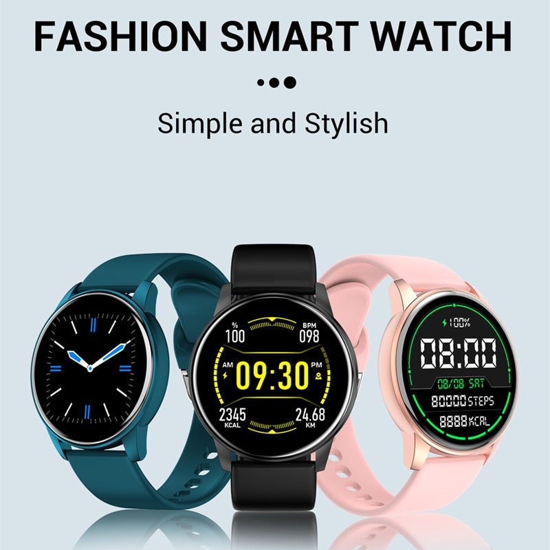 2023 Women Smart Watch Real-time Weather Forecast Sport Fitness Heart Rate Monitor Ladies Fashion Smartwatch Men For Android IOS