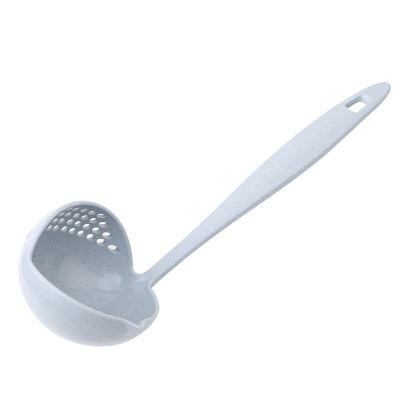 Soup Spoon Ladle Silicone Pot Spoons With Long Handle Spoon Cooking Colander Utensils Scoop Tableware Spoon Kitchen Accessories