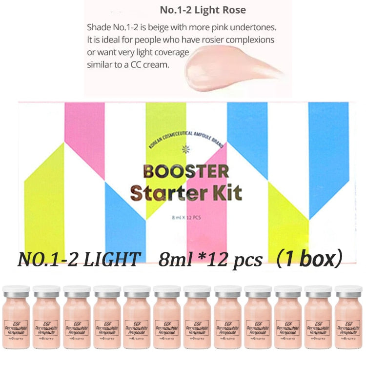 12 PCS Korea Brand bb cream glow jakarta treament murch blush whitening meso serum foundation  Booster original Starter Kit