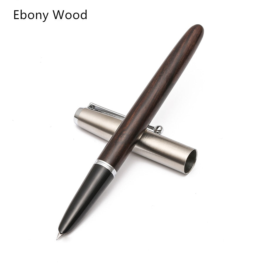 Remastered Classic Wood Fountain Pen 0.38mm Extra Fine Nib Calligraphy Pens Jinhao 51A Stationery Office School Supplies A6994