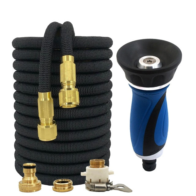 17ft-150ft Expandable Garden Hose Magic High Pressure Car Wash Hose Vegetable Garden Watering Hose Nozzle Drip Irrigation System