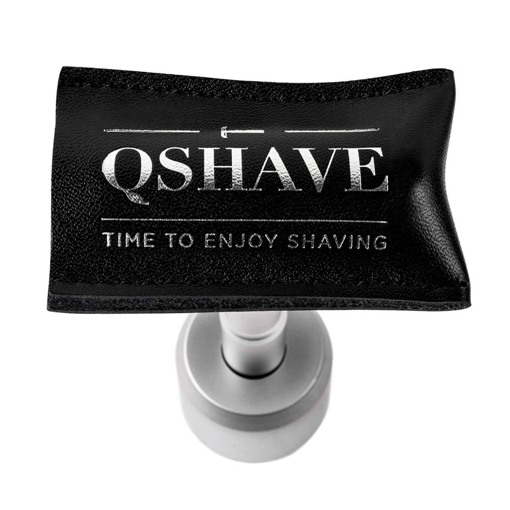 QSHAVE Genuine Leather Double Edge Safety Razor Head Sleeve Protective Case (No razor)