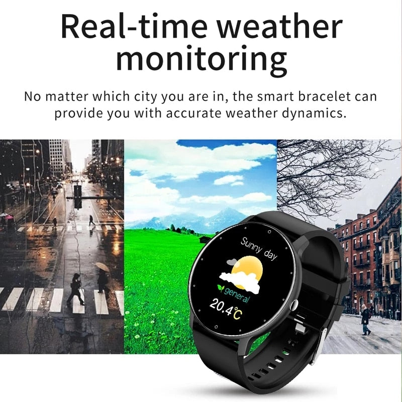 LIGE 2022 New Smart Watch Men Full Touch Screen Sport Fitness Watch IP67 Waterproof Bluetooth Smartwatch Men For Xiaomi Huawei