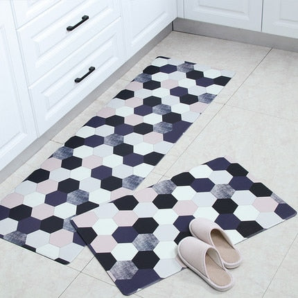 Non-slip Oil Proof  Waterproof PU PVC Carpet for living Room Modern Kitchen Mat Bedroom Rug