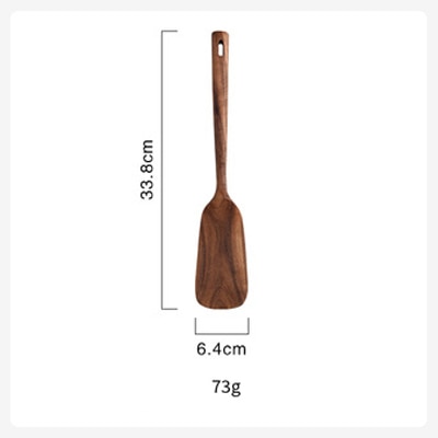 Wooden Kitchen Utensil Set, Acacia Spurtle Kitchen Sets Non-Stick Wooden Cooking Utensils Spatula Slotted Spurtle Spatula Sets