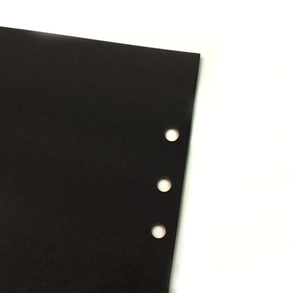 Notebooks Filler Papers Crafts Inner 40 Sheets Black Card Handmade Inside Pages Stationery Office School Supplies