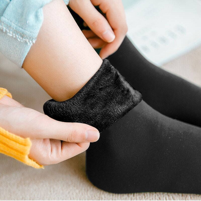 6/8/10Pairs/Lot Women/Men Winter Warm Thicken Thermal Socks Wool Cashmere Snow Black Skin Seamless Velvet Soft Boots Sock Lot