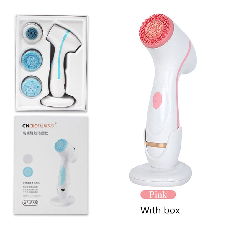 Rotating facial cleansing brush Sonic Nu FaceGalvanica facial spa system cleansing brush can deeply clean and remove blackheads