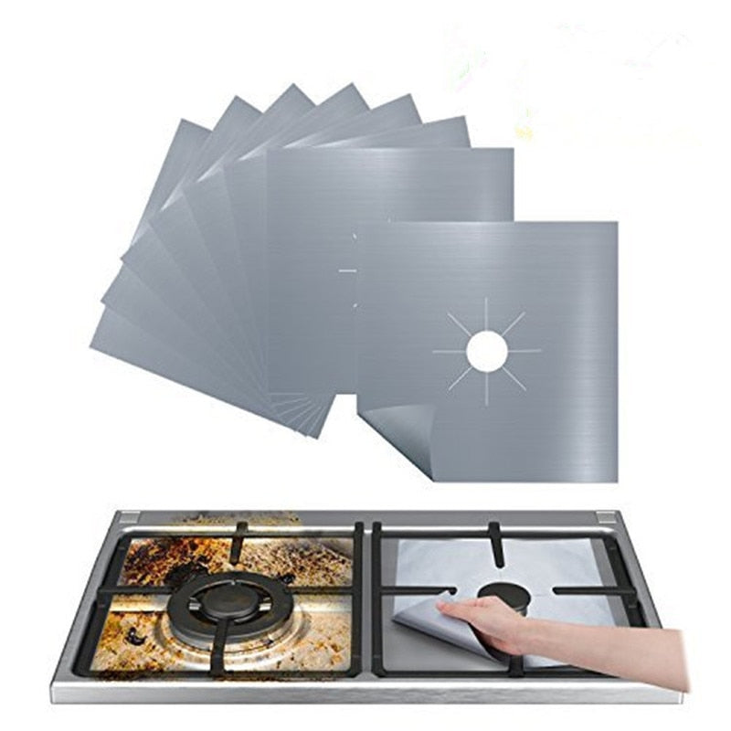 2pcs/4pcs Gas Stove Protector Cooker cover liner Clean Mat Pad Kitchen Gas Stove Stovetop Protector Kitchen Accessories